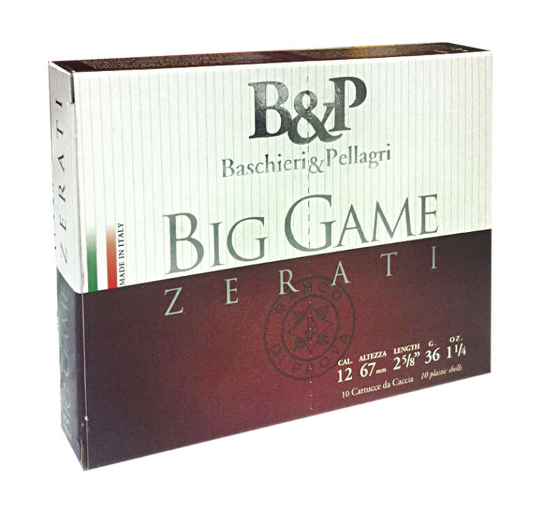 27βολα BIG GAME ZERATI 7/0, Φυσίγγια B&P (BASCHIERI & PELLAGRI)